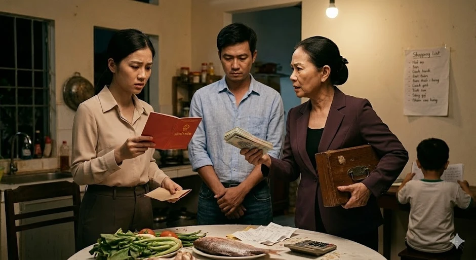 Nghẹt thở khi mẹ chồng kiểm soát chi tiêu từng mớ rau con cá Nghẹt thở khi mẹ chồng kiểm soát chi tiêu từng mớ rau con cá