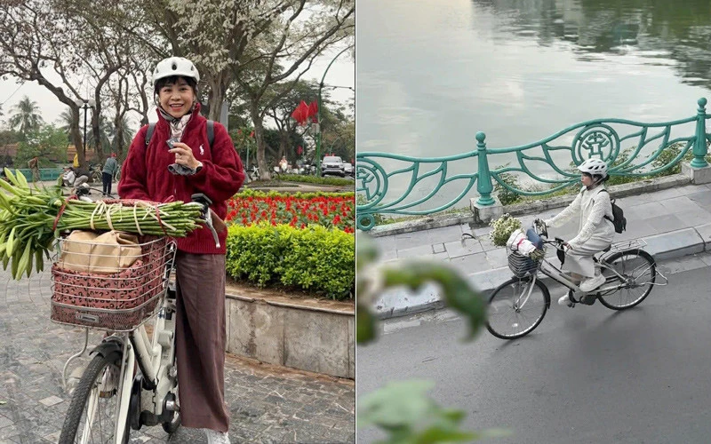 Nữ giảng viên Hà Nội 13 năm đạp xe đi làm, 'bình thản' trước giá xăng tăng Nữ giảng viên Hà Nội 13 năm đạp xe đi làm, 'bình thản' trước giá xăng tăng