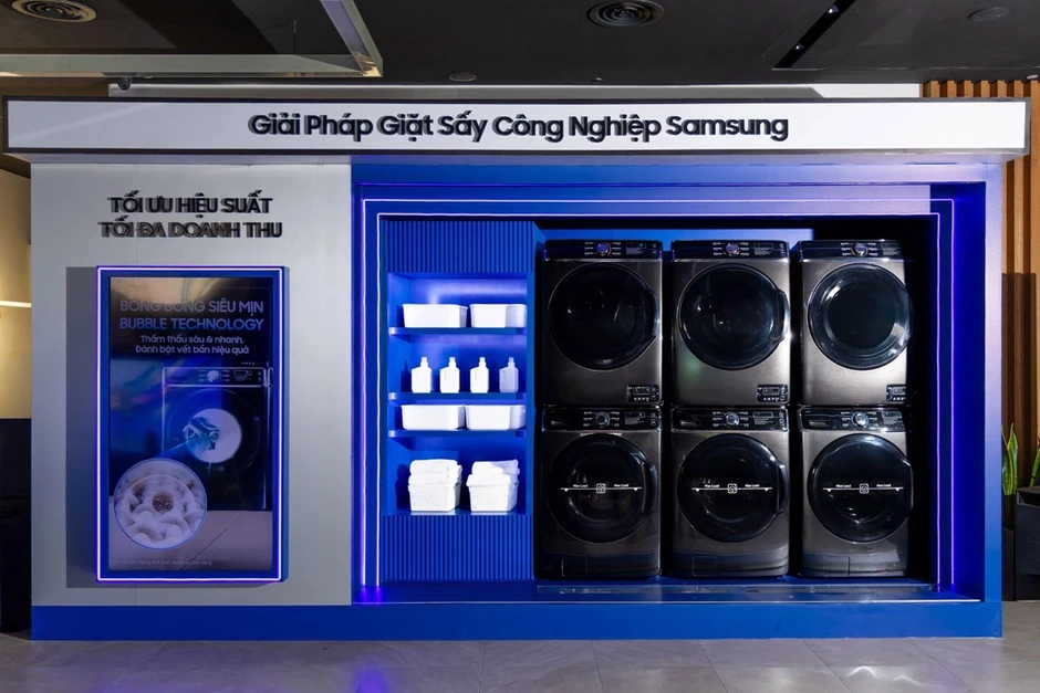 Samsung giới thiệu giải pháp cho mô hình giặt sấy công nghiệp Samsung giới thiệu giải pháp cho mô hình giặt sấy công nghiệp