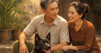 Chú chó hiểu chuyện