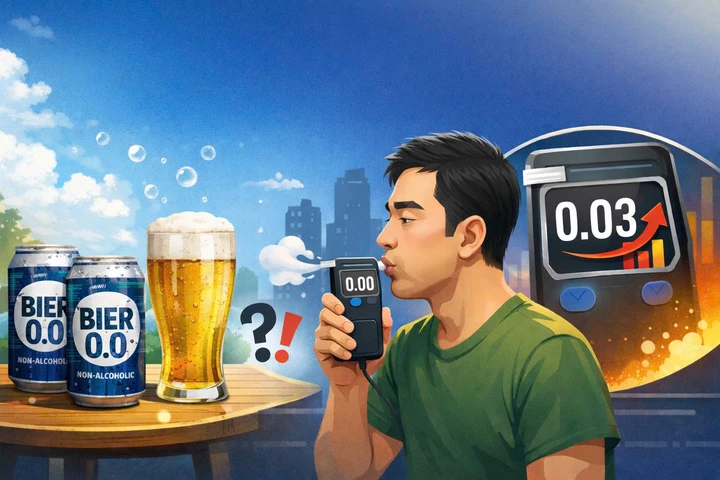 Uống bia 0 độ, thổi nồng độ cồn có lên? Uống bia 0 độ, thổi nồng độ cồn có lên?