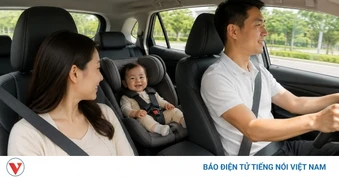 Từ 1/7, chở trẻ trên ô tô không có ghế an toàn bị phạt như thế nào?