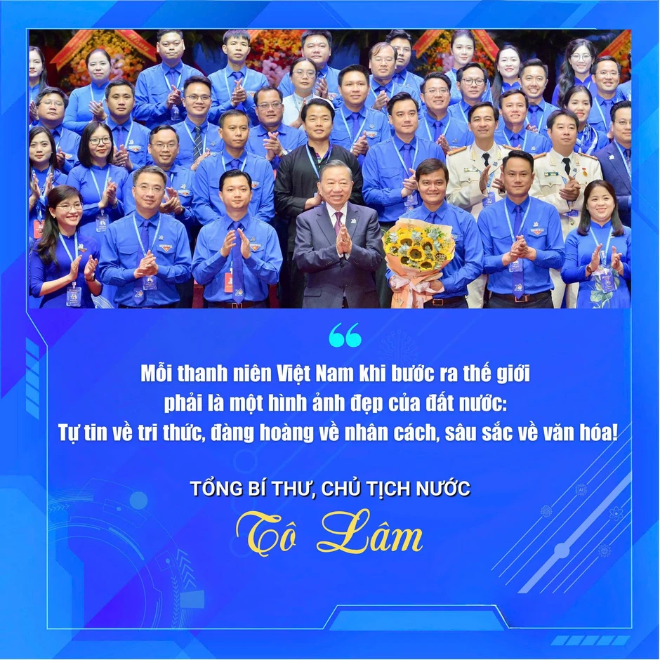 [Infographics] Phát biểu của Tổng Bí thư, Chủ tịch nước Tô Lâm tại Đại hội Đoàn XIII