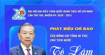 [Infographics] Phát biểu của Tổng Bí thư, Chủ tịch nước Tô Lâm tại Đại hội Đoàn XIII