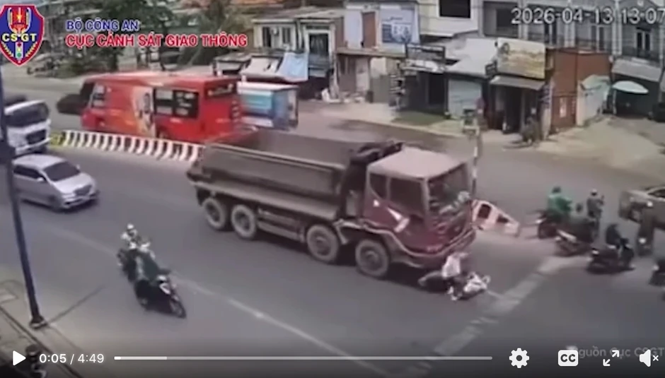 6 điểm mù tử thần của xe tải, container: Người tham gia giao thông phải biết 6 điểm mù tử thần của xe tải, container: Người tham gia giao thông phải biết