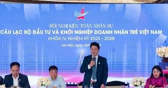 Anh Lê Mạnh Cường được kiện toàn làm Chủ tịch CLB Đầu tư và Khởi nghiệp Doanh nhân trẻ Việt Nam