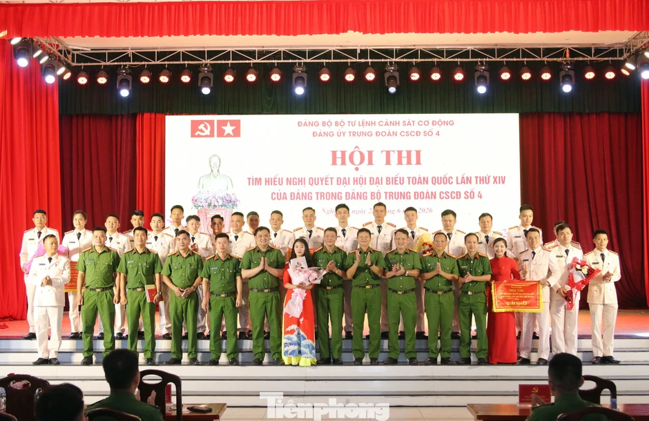 Cảnh sát cơ động làm 'diễn viên', đưa Nghị quyết Đại hội XIV của Đảng đến gần cán bộ, chiến sĩ Cảnh sát cơ động làm 'diễn viên', đưa Nghị quyết Đại hội XIV của Đảng đến gần cán bộ, chiến sĩ