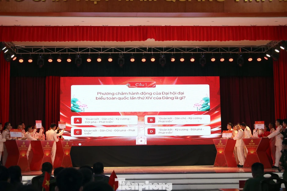 Cảnh sát cơ động làm 'diễn viên', đưa Nghị quyết Đại hội XIV của Đảng đến gần cán bộ, chiến sĩ Cảnh sát cơ động làm 'diễn viên', đưa Nghị quyết Đại hội XIV của Đảng đến gần cán bộ, chiến sĩ