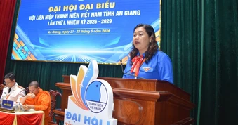 Chị Thị Phương Hồng giữ chức Chủ tịch Hội Liên hiệp thanh niên tỉnh An Giang