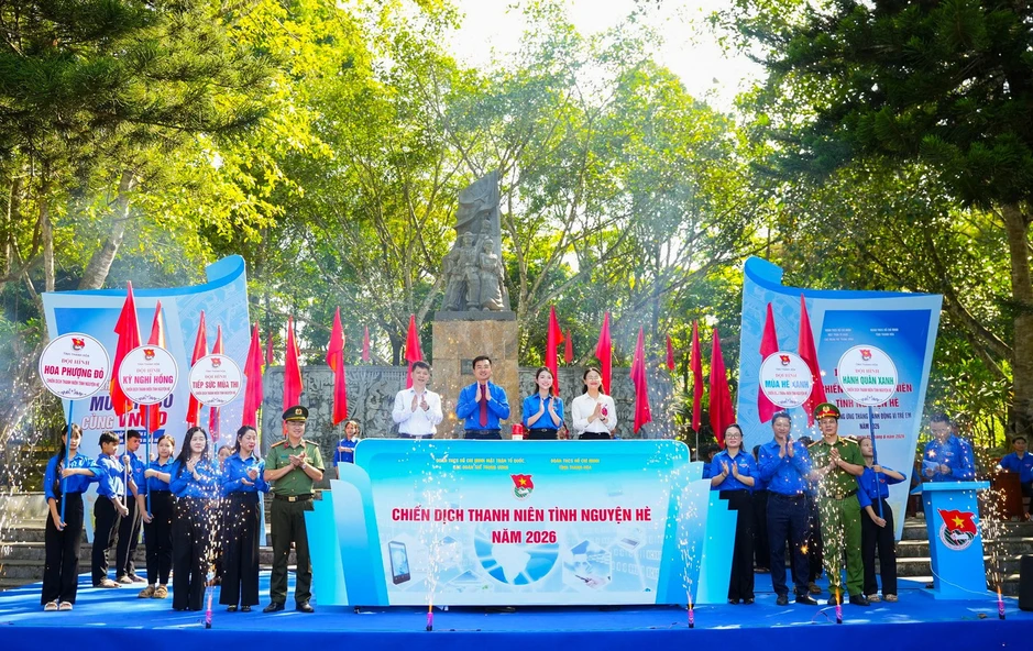 Chiến dịch Thanh niên tình nguyện hè 2026 tại Thanh Hóa được trao nguồn lực gần 400 triệu đồng Chiến dịch Thanh niên tình nguyện hè 2026 tại Thanh Hóa được trao nguồn lực gần 400 triệu đồng