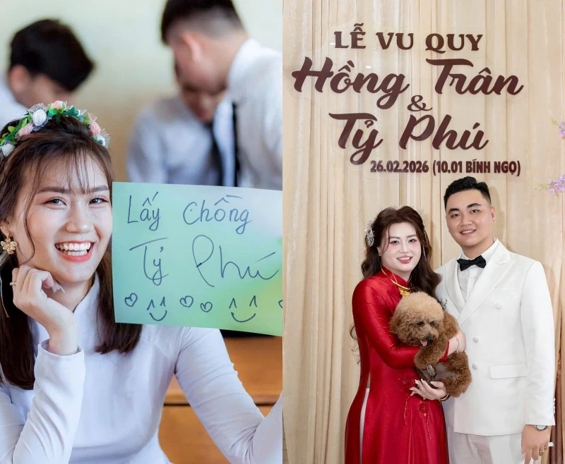 Cô gái Vĩnh Long lấy chồng ‘Tỷ Phú’ đúng với ước nguyện năm 18 tuổi Cô gái Vĩnh Long lấy chồng ‘Tỷ Phú’ đúng với ước nguyện năm 18 tuổi