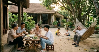 Dịp nghỉ lễ 30-4: Nằm võng, uống cà phê sữa, team building, mặc áo cờ đỏ sao vàng… còn gì bằng!