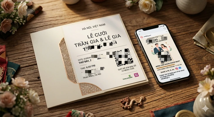 'Gắn mã QR vào thiệp mời cưới khác gì nhắc phải có tiền mừng cưới' 'Gắn mã QR vào thiệp mời cưới khác gì nhắc phải có tiền mừng cưới'