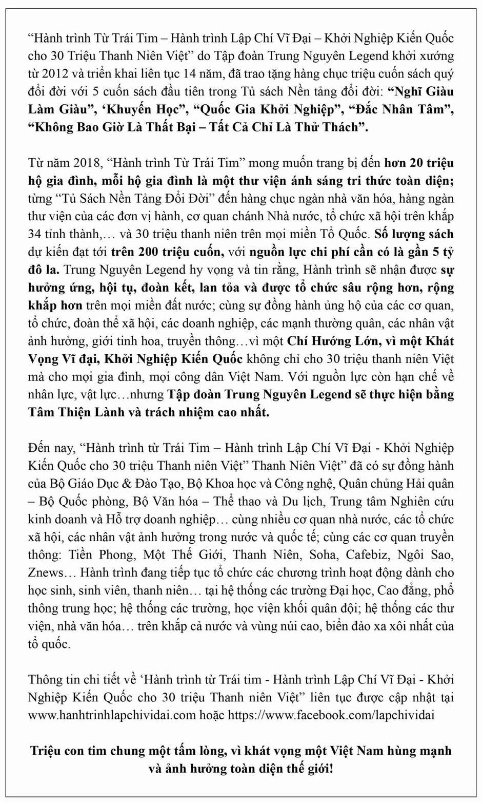 Hành trình Từ Trái Tim đánh thức khát vọng cho thanh niên nơi nguồn cội cách mạng Hành trình Từ Trái Tim đánh thức khát vọng cho thanh niên nơi nguồn cội cách mạng
