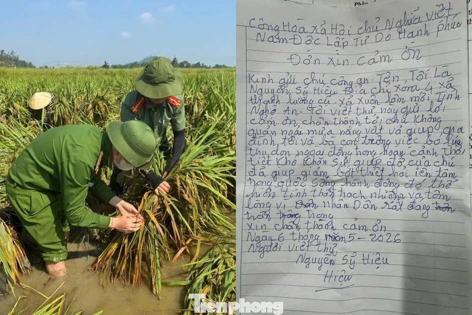 Lá 'đơn' nguệch ngoạc, sai chính tả của lão nông khiến cán bộ công an xúc động Lá 'đơn' nguệch ngoạc, sai chính tả của lão nông khiến cán bộ công an xúc động