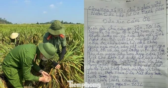 Lá 'đơn' nguệch ngoạc, sai chính tả của lão nông khiến cán bộ công an xúc động