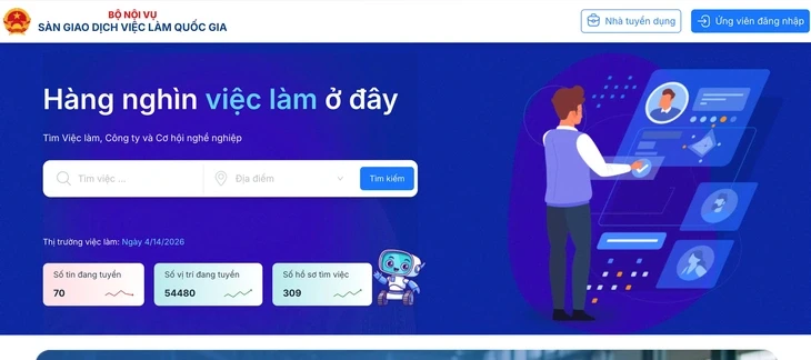 Lần đầu ra mắt sàn việc làm tích hợp VNeID: Tăng minh bạch tuyển dụng Lần đầu ra mắt sàn việc làm tích hợp VNeID: Tăng minh bạch tuyển dụng