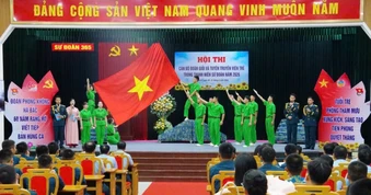 Màn đua tài sôi nổi của các thủ lĩnh thanh niên Phòng không