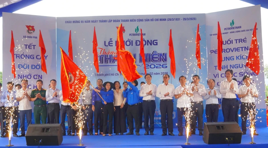 Petrovietnam khởi động Tháng Thanh niên và phát động Tết trồng cây ở xã Châu Pha Petrovietnam khởi động Tháng Thanh niên và phát động Tết trồng cây ở xã Châu Pha