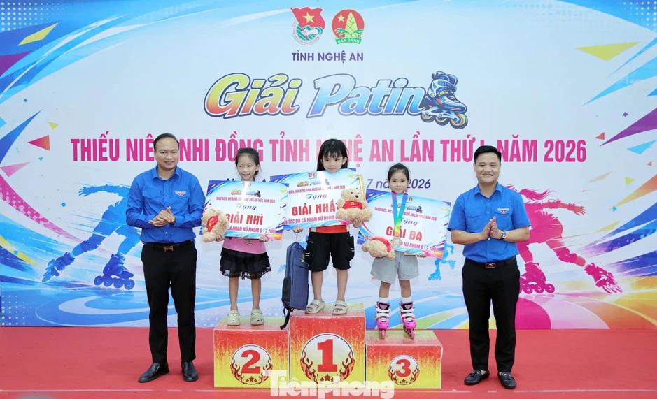 Sôi động đường đua Patin đầu tiên dành cho thiếu nhi Nghệ An