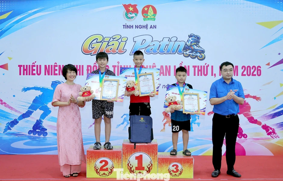 Sôi động đường đua Patin đầu tiên dành cho thiếu nhi Nghệ An