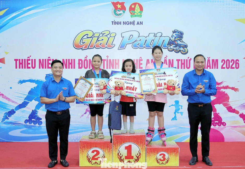Sôi động đường đua Patin đầu tiên dành cho thiếu nhi Nghệ An