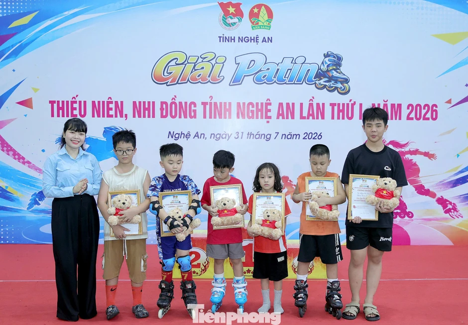 Sôi động đường đua Patin đầu tiên dành cho thiếu nhi Nghệ An