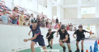 Sôi động đường đua Patin đầu tiên dành cho thiếu nhi Nghệ An