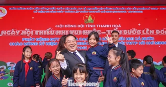 Sôi động ngày hội ‘Thiếu nhi vui khỏe - Tiến bước lên Đoàn’ của học sinh Thanh Hóa