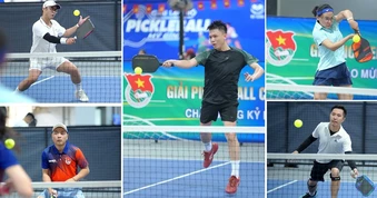 Sôi nổi tranh tài pickleball kỷ niệm 95 năm ngày thành lập Đoàn