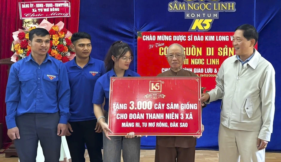Tặng 3.000 cây sâm Ngọc Linh cho thanh niên miền núi