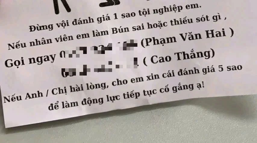 'Tim yếu lắm, đừng đánh giá 1 sao': Lời nhắn quen thuộc của chủ shop online 'Tim yếu lắm, đừng đánh giá 1 sao': Lời nhắn quen thuộc của chủ shop online
