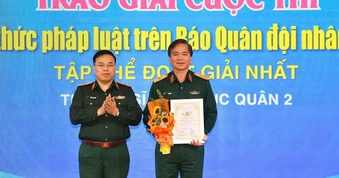 Trường Sĩ quan Lục quân 2 trở thành quán quân thi tìm hiểu kiến thức pháp luật 2025