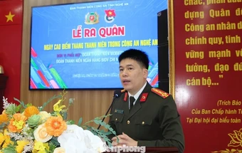 Tuổi trẻ Công an Nghệ An ra quân cao điểm Tháng Thanh niên 2026