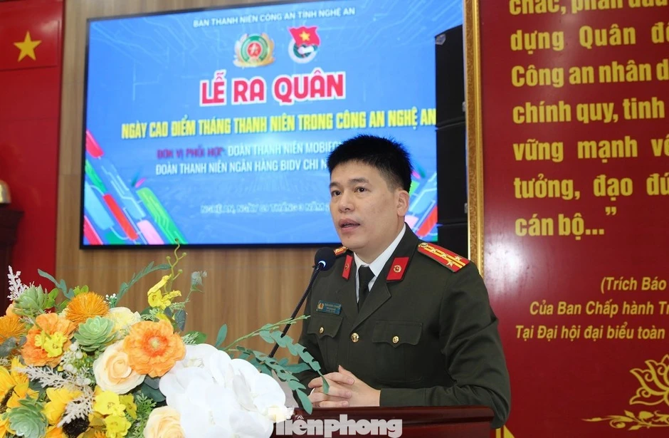 Tuổi trẻ Công an Nghệ An ra quân cao điểm Tháng Thanh niên 2026