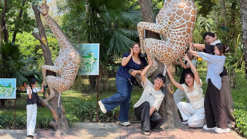 Tượng hươu cao cổ ở Thảo Cầm Viên bị ‘gãy sừng, rạn xương’ Tượng hươu cao cổ ở Thảo Cầm Viên bị ‘gãy sừng, rạn xương’