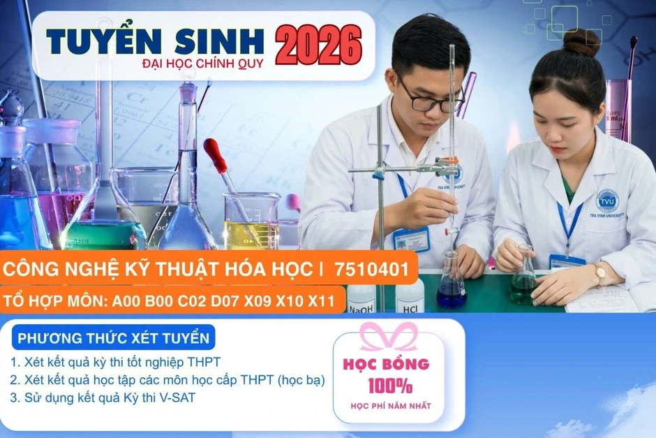 Đại học Trà Vinh công bố điểm sàn xét tuyển, cao nhất 22 điểm