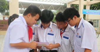 Đề thi lớp 10 TPHCM gặp sự cố mất chữ, phải sử dụng đề dự phòng