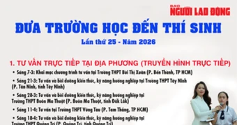 Đưa trường học đến thí sinh lần thứ 25 năm 2026: Tư vấn hướng nghiệp toàn diện