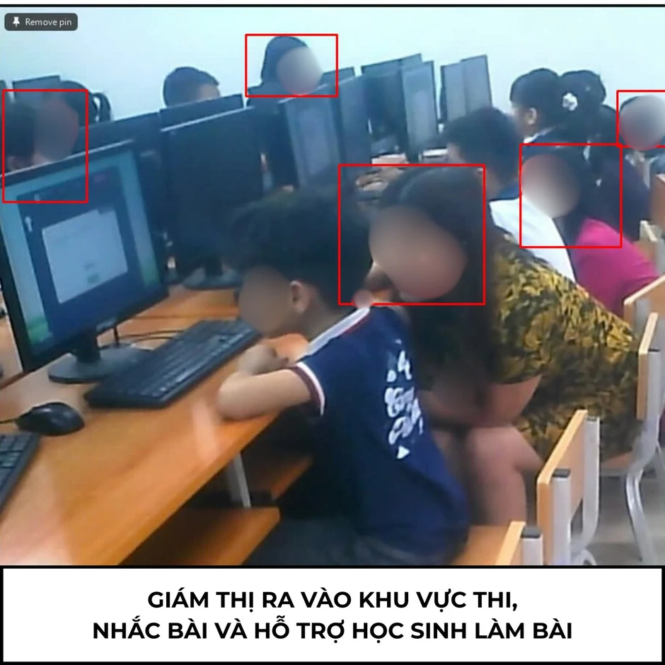 Giám thị nhắc bài cho học sinh, nhiều phòng thi VioEdu ở Hà Nội bị hủy kết quả Giám thị nhắc bài cho học sinh, nhiều phòng thi VioEdu ở Hà Nội bị hủy kết quả