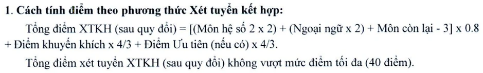 Một trường đại học 'trừ 3' trong cách tính quy đổi mức điểm trúng tuyển, vì sao? Một trường đại học 'trừ 3' trong cách tính quy đổi mức điểm trúng tuyển, vì sao?