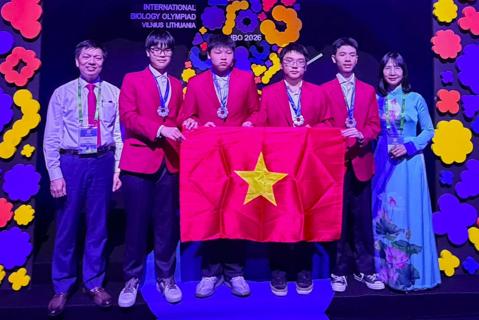 Việt Nam giành 4 Huy chương Bạc Olympic Sinh học quốc tế năm 2026 Việt Nam giành 4 Huy chương Bạc Olympic Sinh học quốc tế năm 2026