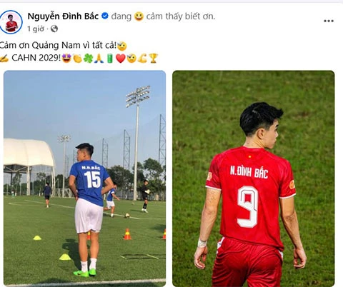 Đình Bắc cam kết tương lai với CLB Công an Hà Nội Đình Bắc cam kết tương lai với CLB Công an Hà Nội