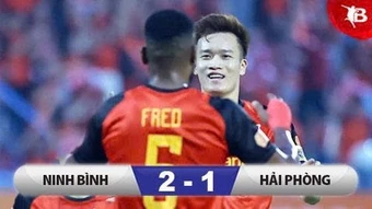 Kết&nbsp;quả Ninh Bình 2-1 Hải Phòng: Soán ngôi của Hà Nội FC