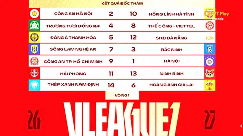 Lịch thi đấu V.League 2026/27 mới nhất Lịch thi đấu V.League 2026/27 mới nhất