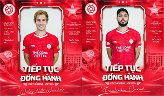 Thể Công Viettel gia hạn thành công hai ngoại binh Brazil