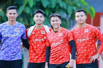 Tin vui cho Ninh Bình khi Lê Phát sớm trở lại tập luyện