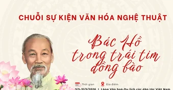 [Infographic] Chuỗi sự kiện "Bác Hồ trong trái tim đồng bào" tại Làng Văn hóa-Du lịch các dân tộc Việt Nam