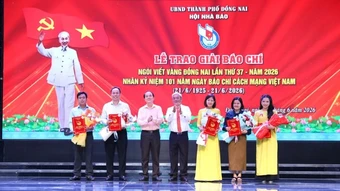 16 tác phẩm đoạt Giải báo chí Ngòi viết vàng Đồng Nai lần thứ 37