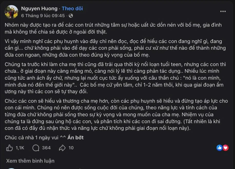 160.000 người trong nhóm 'Con ghét bố mẹ' đang tranh luận gì? 160.000 người trong nhóm 'Con ghét bố mẹ' đang tranh luận gì?